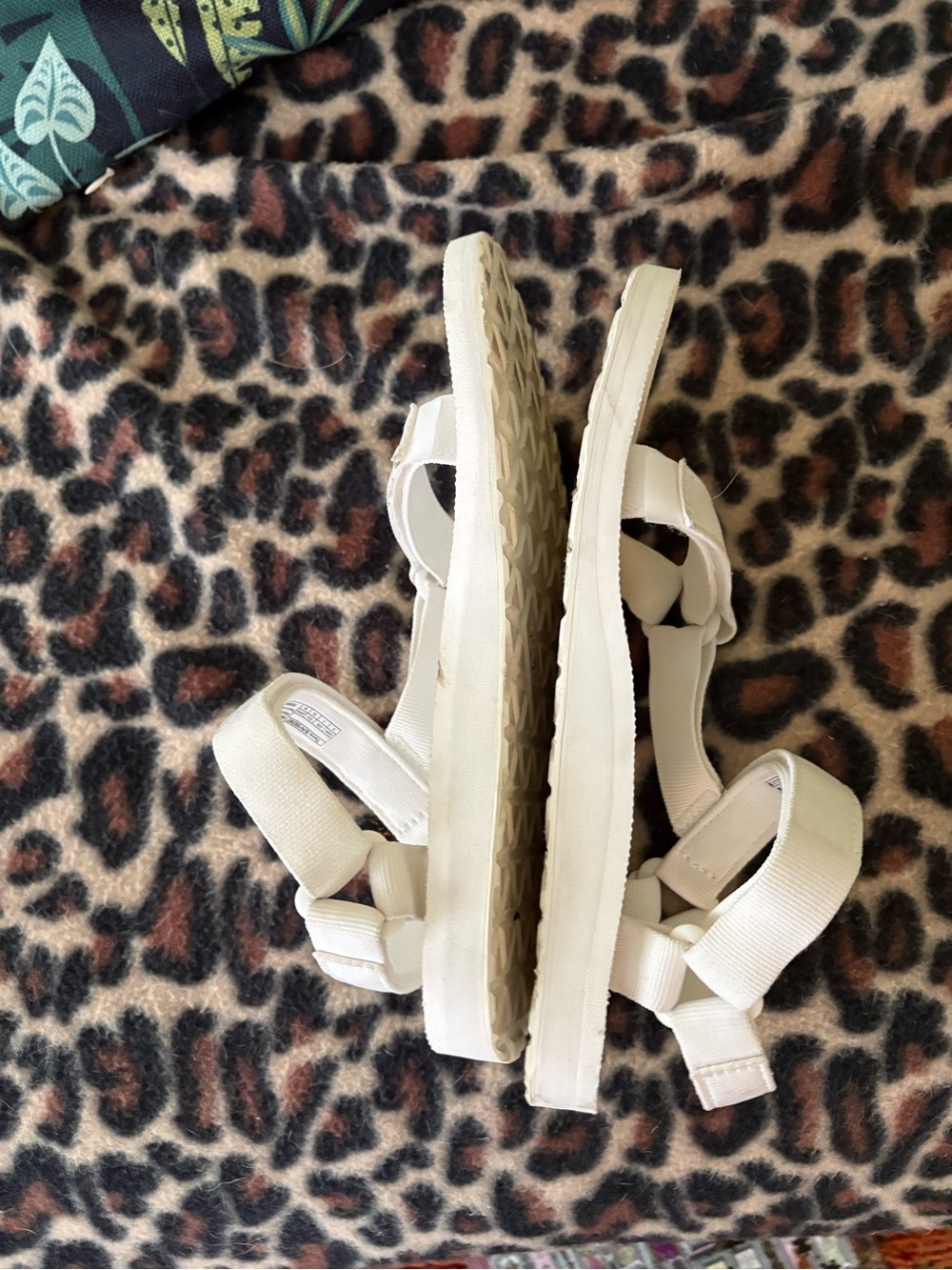 Women's White Teva Strappy Sandals - Picture 2 of 3